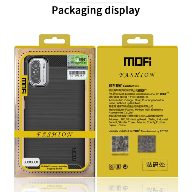 MOFI Gentleness Series Brushed Texture Carbon Fiber Soft TPU Case, For Redmi K40 /K40 Pro /K40 Pro+/Poco F3, For Redmi Note 9s /Note 9 Pro /Note 9 Pro Max, For Xiaomi Redmi Note 10 / Note 10S, For Redmi Note 10 Pro / Note 10 Pro Max��������������������...