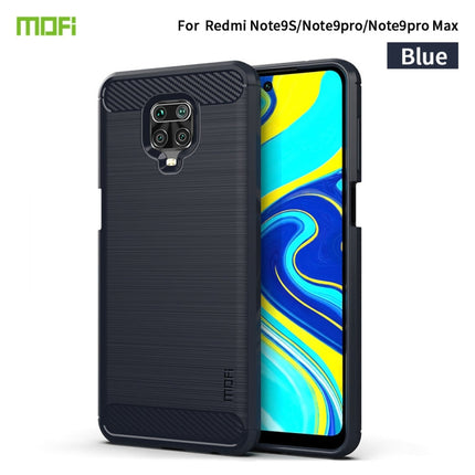 MOFI Gentleness Series Brushed Texture Carbon Fiber Soft TPU Case, For Redmi K40 /K40 Pro /K40 Pro+/Poco F3, For Redmi Note 9s /Note 9 Pro /Note 9 Pro Max, For Xiaomi Redmi Note 10 / Note 10S, For Redmi Note 10 Pro / Note 10 Pro Max��������������������...