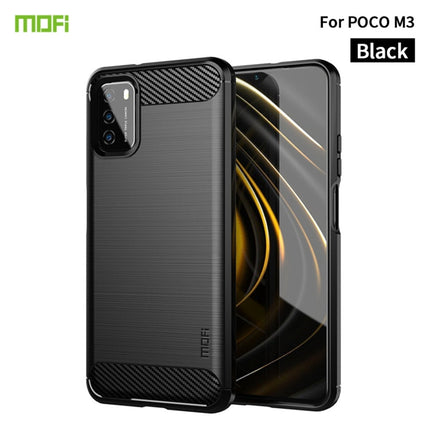 MOFI Gentleness Series Brushed Texture Carbon Fiber Soft TPU Case, For Redmi K40 /K40 Pro /K40 Pro+/Poco F3, For Redmi Note 9s /Note 9 Pro /Note 9 Pro Max, For Xiaomi Redmi Note 10 / Note 10S, For Redmi Note 10 Pro / Note 10 Pro Max��������������������...