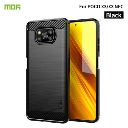 MOFI Gentleness Series Brushed Texture Carbon Fiber Soft TPU Case, For Redmi K40 /K40 Pro /K40 Pro+/Poco F3, For Redmi Note 9s /Note 9 Pro /Note 9 Pro Max, For Xiaomi Redmi Note 10 / Note 10S, For Redmi Note 10 Pro / Note 10 Pro Max��������������������...