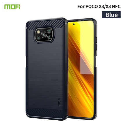 MOFI Gentleness Series Brushed Texture Carbon Fiber Soft TPU Case, For Redmi K40 /K40 Pro /K40 Pro+/Poco F3, For Redmi Note 9s /Note 9 Pro /Note 9 Pro Max, For Xiaomi Redmi Note 10 / Note 10S, For Redmi Note 10 Pro / Note 10 Pro Max��������������������...