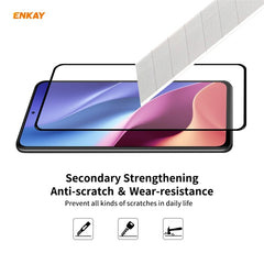 2 PCS ENKAY Hat-Prince Full Glue 0.26mm 9H 2.5D Tempered Glass Full Coverage Film, For Xiaomi Poco F3(2pcs), For Xiaomi Mi 11X / 11X Pro / 11i(2pcs)