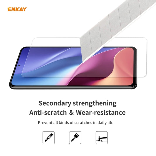 2 PCS ENKAY Hat-Prince 0.26mm 9H 2.5D Curved Edge Tempered Glass Film, For Xiaomi Poco F3, For Xiaomi Mi 11X / 11X Pro / 11i