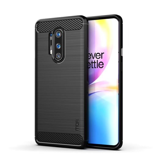 For OnePlus 8 Pro MOFI Gentleness Series Brushed Texture Carbon Fiber Soft TPU Case, For OnePlus 8 Pro