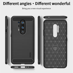 For OnePlus 8 Pro MOFI Gentleness Series Brushed Texture Carbon Fiber Soft TPU Case, For OnePlus 8 Pro