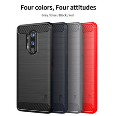 For OnePlus 8 Pro MOFI Gentleness Series Brushed Texture Carbon Fiber Soft TPU Case, For OnePlus 8 Pro