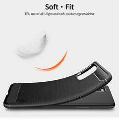 For OnePlus 8T MOFI Gentleness Series Brushed Texture Carbon Fiber Soft TPU Case, For OnePlus 8T