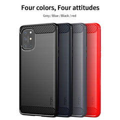 For OnePlus 8T MOFI Gentleness Series Brushed Texture Carbon Fiber Soft TPU Case, For OnePlus 8T