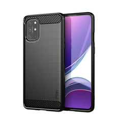 For OnePlus 8T MOFI Gentleness Series Brushed Texture Carbon Fiber Soft TPU Case, For OnePlus 8T