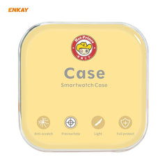 ENKAY Hat-Prince Full Coverage Electroplated PC Case + Tempered Glass Protector for Apple Watch Series 6 / 5 / 4 / SE 40mm, For Apple Watch Series 6 / 5 / 4 / SE 40mm