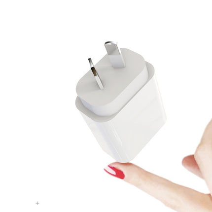20W PD 3.0 Travel Fast Charger Power Adapter with USB-C / Type-C to Type-C Fast Charge Data Cable, AU Plug, 1m, 2m