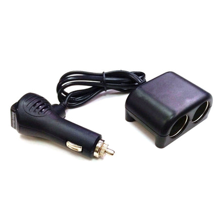 Cigarette Lighter Adapter 2 Socket Cigarette Lighter Splitter with LED Voltage Display USB Car Charger Adapter, 2 Socket