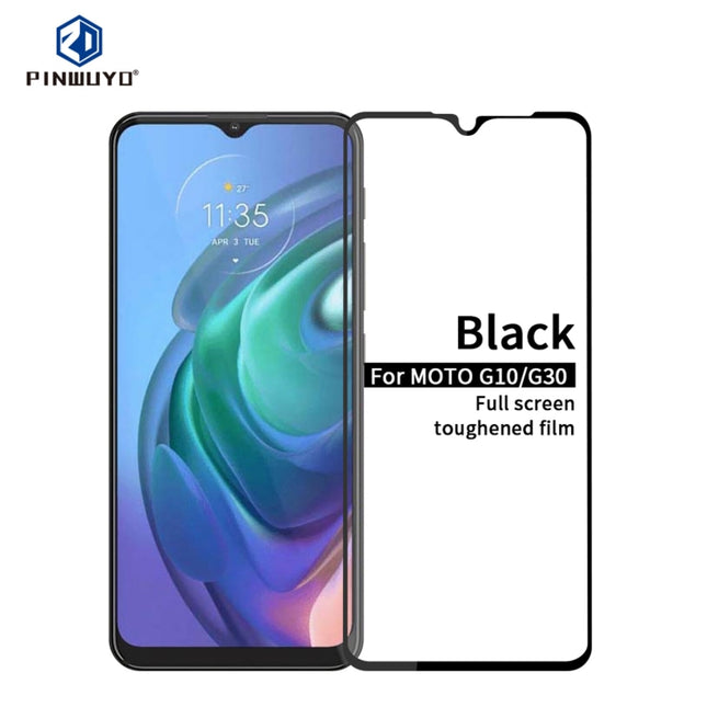 PINWUYO 9H 2.5D Full Screen Tempered Glass Film, For Motorola Moto G10 / G30, For Motorola Moto G100, For Sony Xperia 1 III, For Sony Xperia 10 III