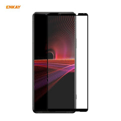 ENKAY Hat-Prince Full Glue 0.26mm 9H 2.5D Tempered Glass Full Coverage Film, For Sony Xperia 10 III(1 PC), For Sony Xperia 1 III(1 PC), For Motorola Moto G10 / G20 / G30(1 PC)