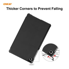 ENKAY PU Leather + Plastic Case with Three-folding Holder for Samsung Galaxy Tab A7 Lite T220 / T225, For Samsung Galaxy Tab A7 Lite T220