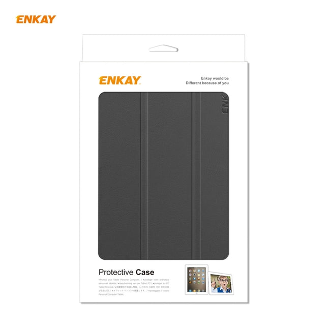 ENKAY PU Leather + Plastic Case with Three-folding Holder for Samsung Galaxy Tab A7 Lite T220 / T225, For Samsung Galaxy Tab A7 Lite T220