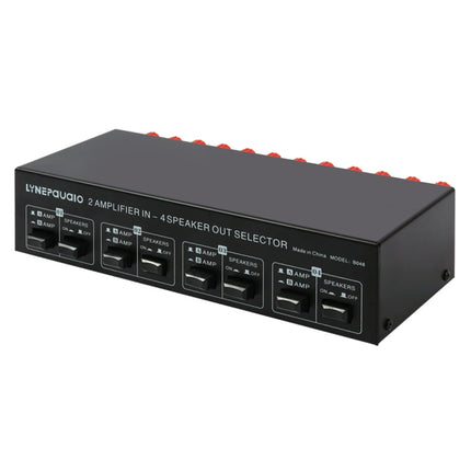 2-in 4-out Power Amplifier Speaker Switcher Splitter Comparator 300W Per Channel Without Loss Of Sound Quality, B048