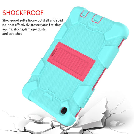 For Samsung Galaxy Tab A7 Lite T220 / T225 Two-Color Robot Shockproof Silicone + PC Protective Case with Holder, For Samsung Galaxy Tab A7 Lite T220