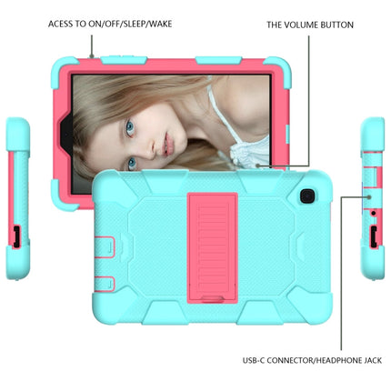 For Samsung Galaxy Tab A7 Lite T220 / T225 Two-Color Robot Shockproof Silicone + PC Protective Case with Holder, For Samsung Galaxy Tab A7 Lite T220