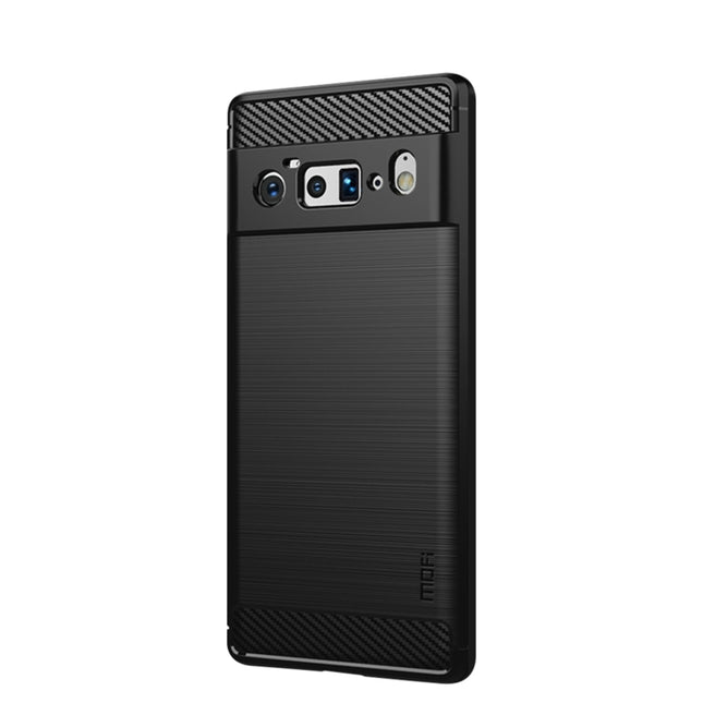 MOFI Gentleness Series Brushed Texture Carbon Fiber Soft TPU Case, For Google Pixel 6 Pro