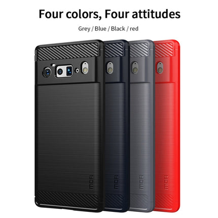 MOFI Gentleness Series Brushed Texture Carbon Fiber Soft TPU Case, For Google Pixel 6 Pro