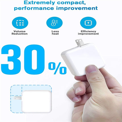 30W USB-C / Type-C Laptop Portable Power Adapter with 1.8m USB-C / Type-C to USB-C / Type-C Charging Cable,, 30W US Plug, 30W EU Plug, 30W UK Plug, 30W AU Plug