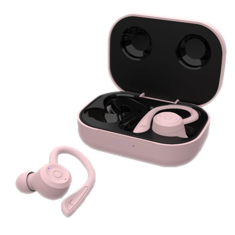 T20 TWS Bluetooth Hooks Wireless Sports Headphones with Charging Box IPX6 Waterproof Noise-cancelling Earphones