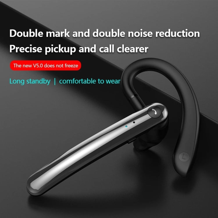 F990 Noice Cancelling 180 Degree Freely Rotating Hook Bluetooth 5.0 Earphones Wireless Handsfree Business Stereo Headphone with Mic