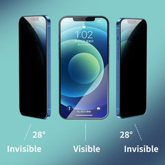 ENKAY Hat-Prince Full Coverage 28 Degree Privacy Screen Protector Anti-spy Tempered Glass Film, For iPhone 12 / 12 Pro, For iPhone 12 mini, For iPhone 12 Pro Max, For iPhone 11 Pro / XS / X, For iPhone 11 / XR, For iPhone 11 Pro Max