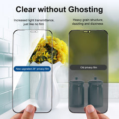 2 PCS ENKAY Hat-Prince Full Coverage 28 Degree Privacy Screen Protector Anti-spy Tempered Glass Film, For iPhone 12 / 12 Pro, For iPhone 12 mini, For iPhone 12 Pro Max, For iPhone 11 Pro / XS / X, For iPhone 11 / XR, For iPhone 11 Pro Max