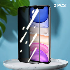 2 PCS ENKAY Hat-Prince Full Coverage 28 Degree Privacy Screen Protector Anti-spy Tempered Glass Film, For iPhone 12 / 12 Pro, For iPhone 12 mini, For iPhone 12 Pro Max, For iPhone 11 Pro / XS / X, For iPhone 11 / XR, For iPhone 11 Pro Max