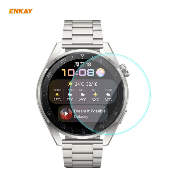 For Huawei WATCH 3 Pro 48mm ENKAY Hat-Prince 0.2mm 9H 2.15D Curved Edge Tempered Glass Screen Protector Watch Film, For Huawei WATCH 3 Pro 48mm (1 PC), For Huawei WATCH 3 Pro 48mm (2 PCS), For Huawei WATCH 3 Pro 48mm (5 PCS)����������������������������...