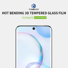 PINWUYO 9H 3D Hot Bending Tempered Glass Film, For Honor 50, For Honor 50 Pro