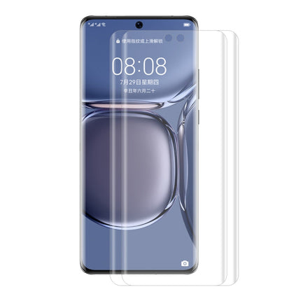 2 PCS ENKAY Hat-Prince 3D Curved Full Coverage PET Hot Bending HD Screen Protector Soft Film Support Fingerprint Unlock, For Huawei P50 Pro, For Honor 50 Pro, For Honor 50