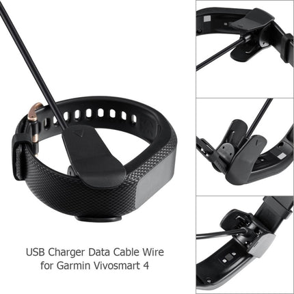 Plastic Charger for Garmin Vivosmart 4 Smartwatch, Data Cable, Replacement Cable, 1m