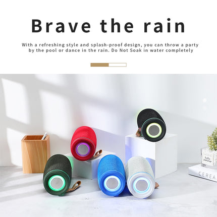T&G TG287 LED Flashing Light Bluetooth Speaker Portable Wireless Stereo Bass Subwoofer FM / TF / USB