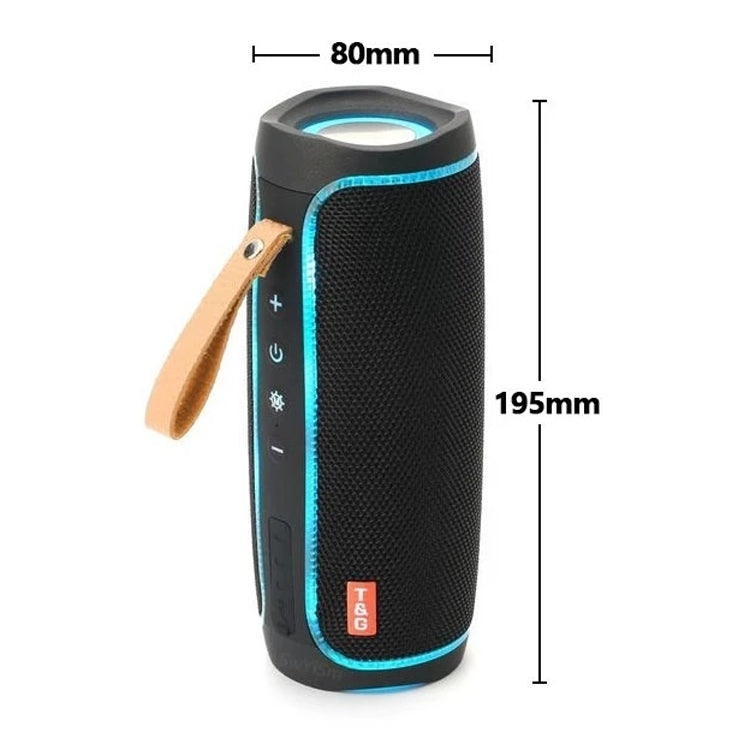 T&G TG287 LED Flashing Light Bluetooth Speaker Portable Wireless Stereo Bass Subwoofer FM / TF / USB