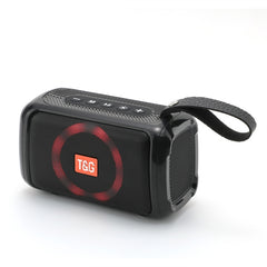 T&G TG193 Portable Bluetooth Speaker LED Light Waterproof Outdoor Subwoofer Support TF Card / FM Radio / AUX