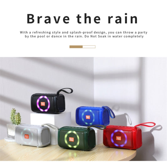 T&G TG193 Portable Bluetooth Speaker LED Light Waterproof Outdoor Subwoofer Support TF Card / FM Radio / AUX