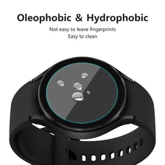 For Samsung Galaxy Watch4 44mm ENKAY Hat-Prince 0.2mm 9H 2.15D Curved Edge Tempered Glass Screen Protector Watch Film, 1 PCS, 2 PCS, 5 PCS, 10 PCS