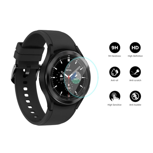 For Samsung Galaxy Watch4 Classic 46mm ENKAY Hat-Prince 0.2mm 9H 2.15D Curved Edge Tempered Glass Screen Protector Watch Film, 1 PCS, 2 PCS, 5 PCS, 10 PCS