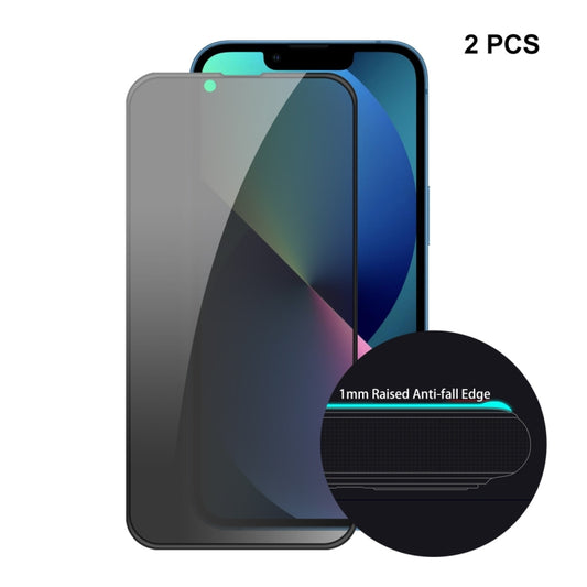 2 PCS ENKAY Hat-Prince Full Coverage Anti-drop Privacy Screen Protector Anti-spy Tempered Glass Film, For iPhone 13 mini(2pcs), For iPhone 13 / 13 Pro (2pcs), For iPhone 13 Pro Max(2pcs)