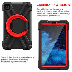 PC + Silicone Shockproof Combination Case with 360 Degree Rotating Holder & Handle, For Galaxy Tab A7 Lite T220/T225
