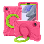 For Galaxy Tab A7 Lite T220/T225 / Rose Red+Grass Green