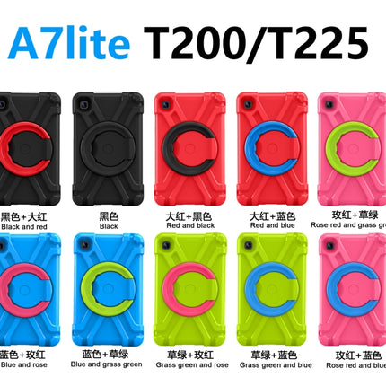 PC + Silicone Shockproof Combination Case with 360 Degree Rotating Holder & Handle, For Galaxy Tab A7 Lite T220/T225
