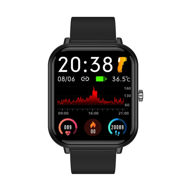 Q9pro 1.7 inch Color Screen Smart Watch, IP68 Waterproof,Support Temperature Monitoring/Heart Rate Monitoring/Blood Pressure Monitoring/Blood Oxygen Monitoring/Sleep Monitoring