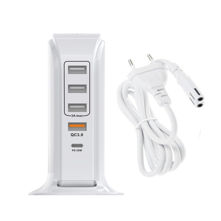 PD-36W PD3.0 + QC3.0 4-port USB Mobile Phone Charging Sailboat Multi Port Charger,