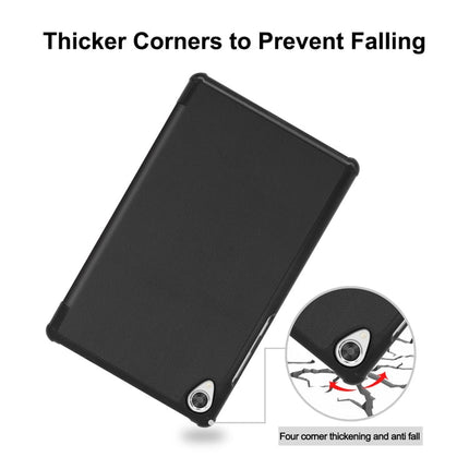For Lenovo Tab M8 1/2/3 ENKAY Custer Texture Horizontal Flip PU+PC Leather Case with Three-folding Holder, For Lenovo Tab M8 1/2/3