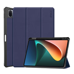 For Xiaomi Mi Pad 5 / 5 Pro ENKAY Custer Texture Horizontal Flip PU+TPU Leather Case with Three-folding Holder & Sleep / Wake-up Function & Pen Holder, For Xiaomi Mi Pad 5 / 5 Pro
