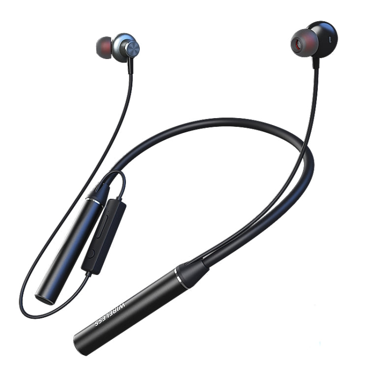 GYM530 Magnetic Neck-mounted Noise Cancelling Sports Earphones In-ear Stereo Support Handsfree / TF Card